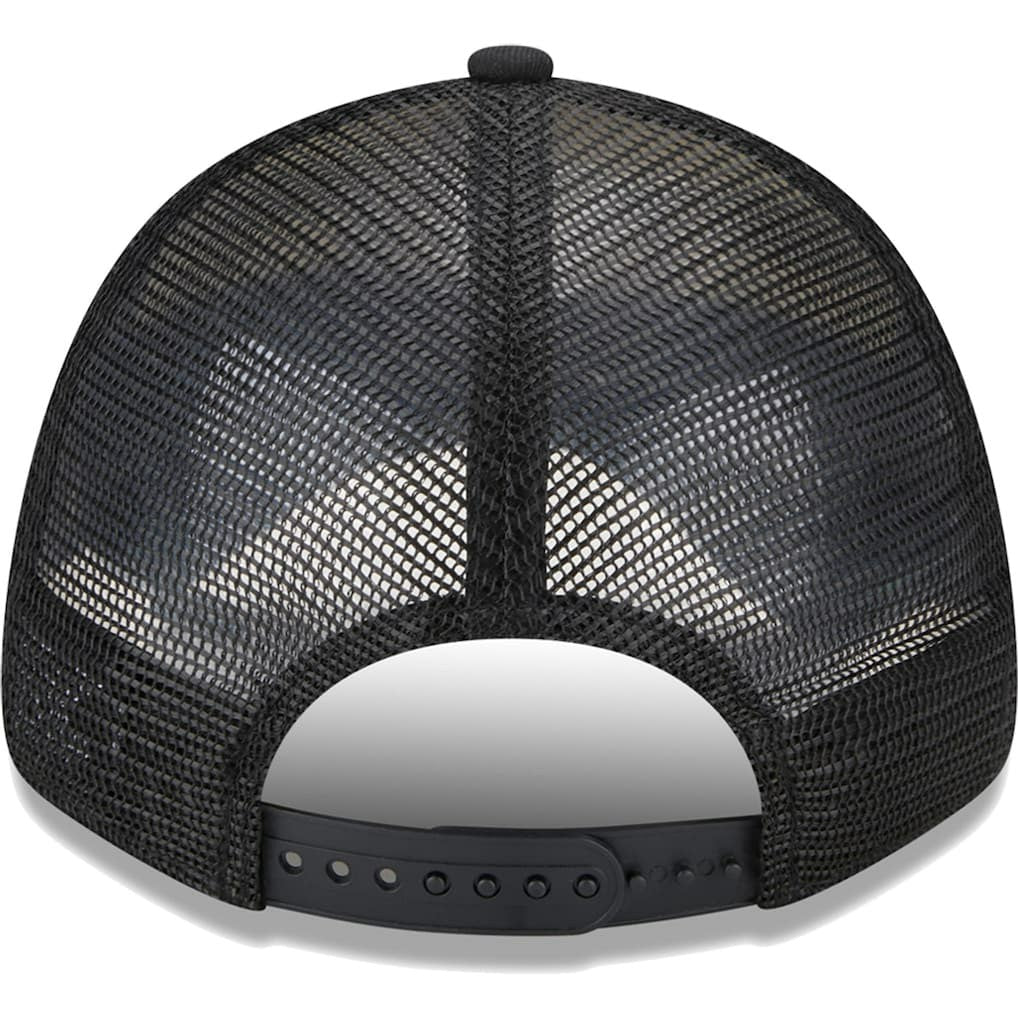 Brooklyn Nets Stripes 9FORTY Trucker Snapback Hat Black - New Era