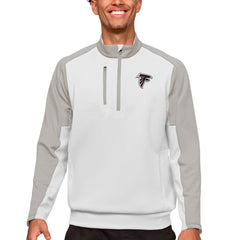 Atlanta Falcons Antigua Team Quarter-Zip Pullover Top - White Pullover