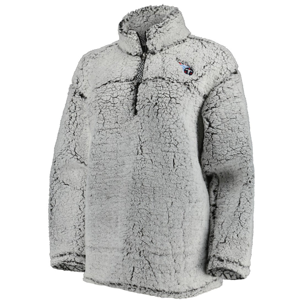 Tennessee Titans G-III 4Her by Carl Banks Women's Sherpa Quarter-Zip Jacket - Gray Jackets