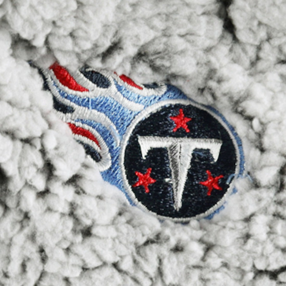 Tennessee Titans G-III 4Her by Carl Banks Women's Sherpa Quarter-Zip Jacket - Gray Jackets