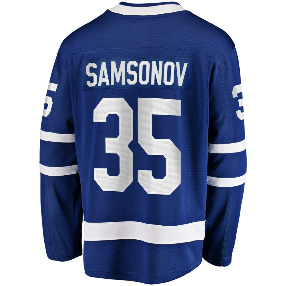 Ilya Samsonov Toronto Maple Leafs Fanatics Home Breakaway Player Jersey - Blue | US 5010801
