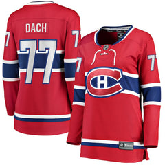 Kirby Dach Montreal Canadiens Fanatics Women's Home Breakaway Player Jersey - Red | US 5010809