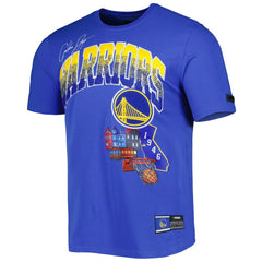Golden State Warriors Pro Standard Hometown Chenille T-Shirt Royal