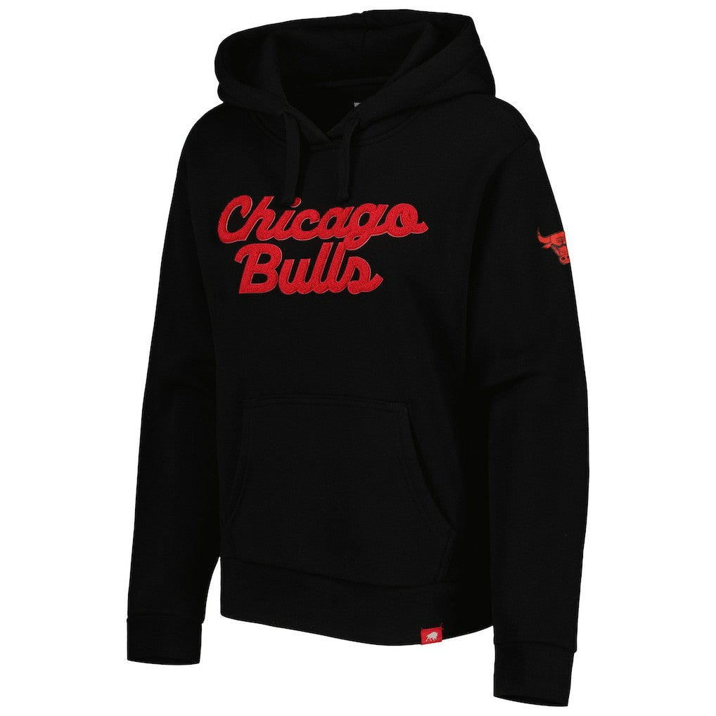 Chicago Bulls Sportiqe Women's Leona Ava Fleece Tri-Blend Pullover Hoodie Black outlet