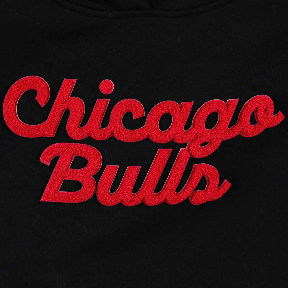 Chicago Bulls Sportiqe Women's Leona Ava Fleece Tri-Blend Pullover Hoodie Black outlet