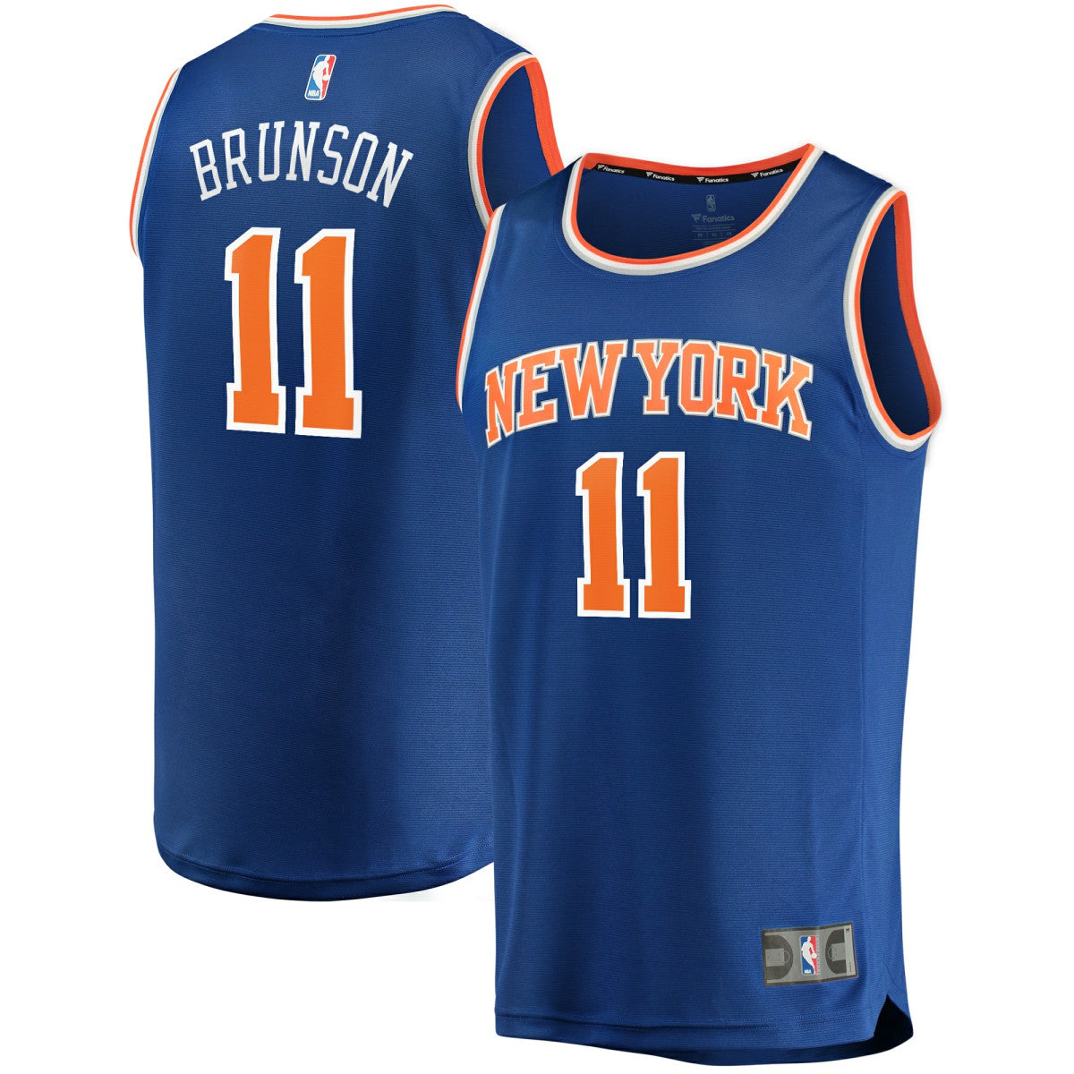 Jalen Brunson New York Knicks Fast Break Replica Jersey Icon Edition Blue - Fanatics