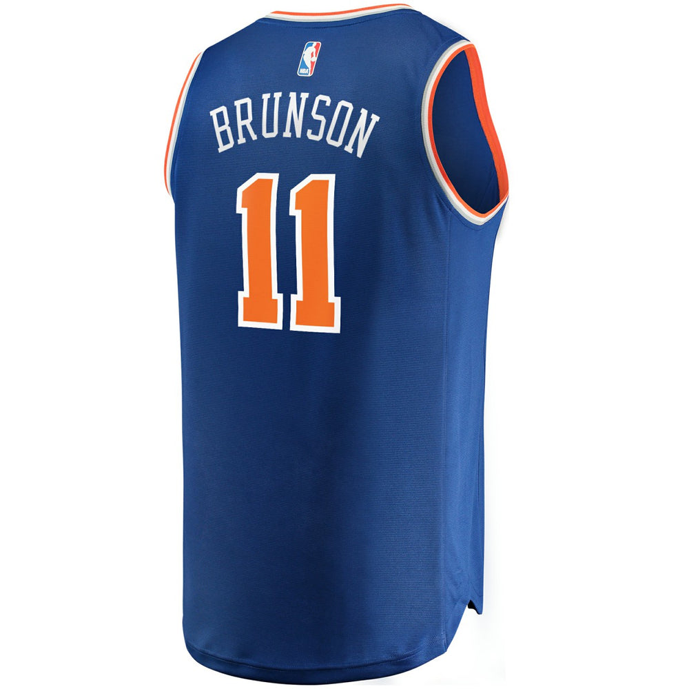 Jalen Brunson New York Knicks Fast Break Replica Jersey Icon Edition Blue - Fanatics