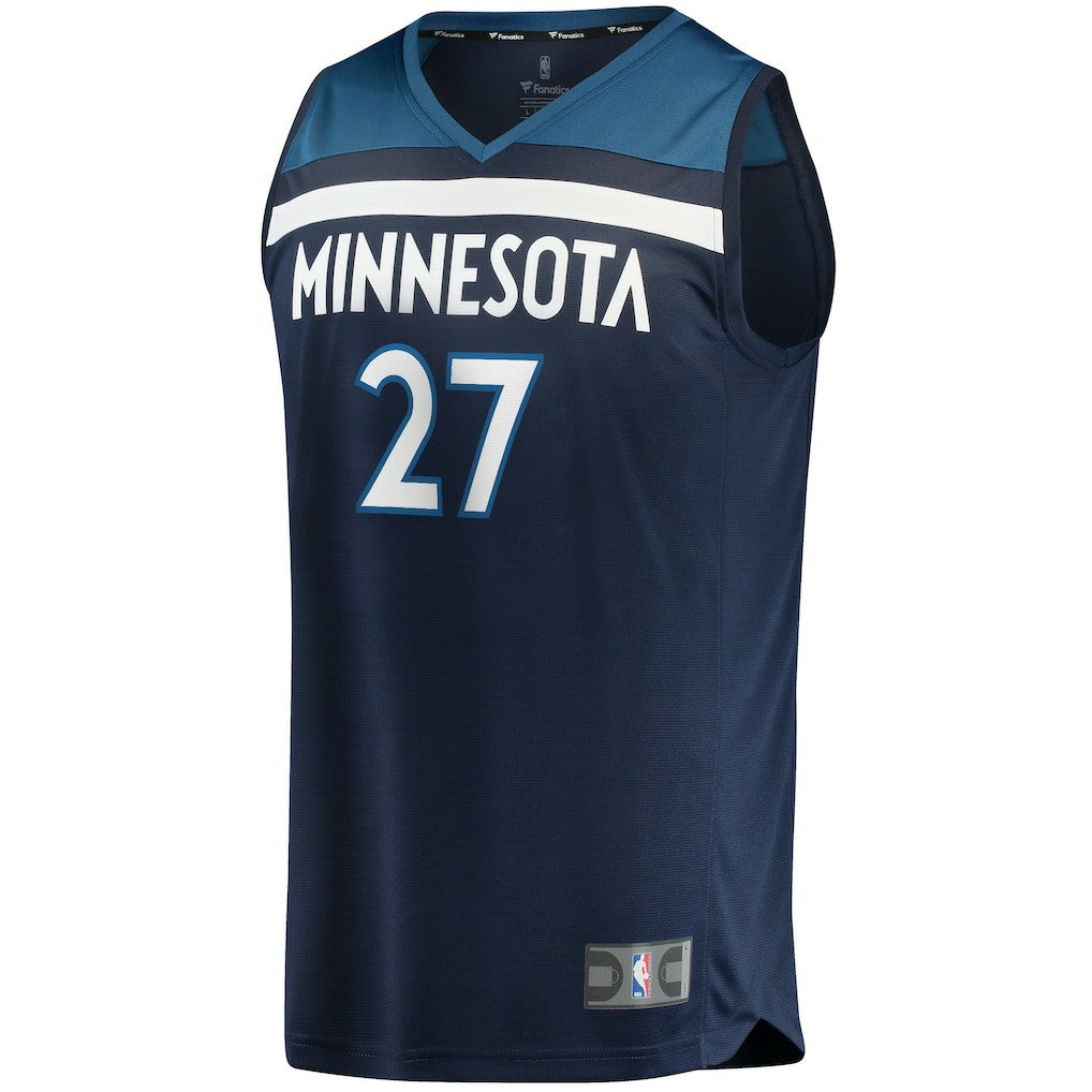 Rudy Gobert Minnesota Timberwolves Fast Break Replica Jersey Icon Edition Navy - Fanatics