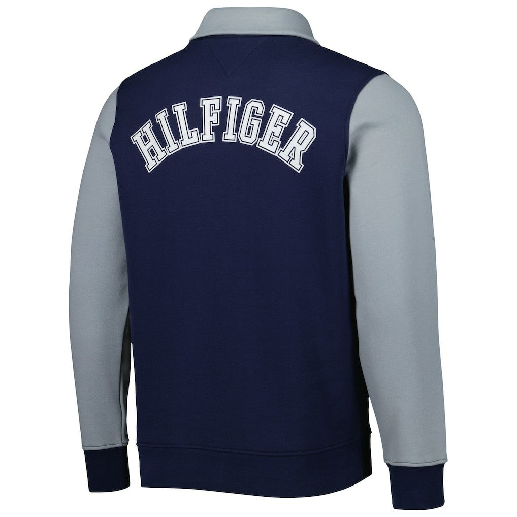 Dallas Cowboys Tommy Hilfiger Aiden Quarter-Zip Sweatshirt - Navy/Silver Sweatshirts