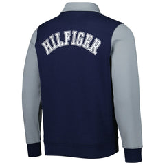 Dallas Cowboys Tommy Hilfiger Aiden Quarter-Zip Sweatshirt - Navy/Silver Sweatshirts