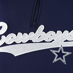 Dallas Cowboys Tommy Hilfiger Aiden Quarter-Zip Sweatshirt - Navy/Silver Sweatshirts