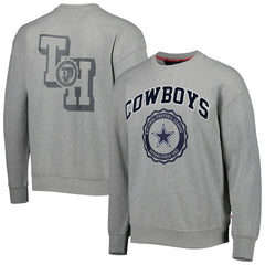 Dallas Cowboys Tommy Hilfiger Ronald Crew Sweatshirt - Heather Gray Sweatshirts