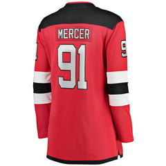 Dawson Mercer New Jersey Devils Fanatics Women's Home Breakaway Jersey - Red | US 5014209