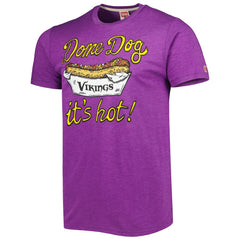 Minnesota Vikings Homage Dome Dog Hyper Local Tri-Blend T-Shirt - Purple T-shirts
