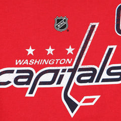 Washington Capitals Profile Women's Plus Size Distressed Printed Name & Number Long Sleeve T-Shirt - Red | US 5014724