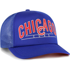 Chicago Cubs '47 Backhaul Foam Trucker Snapback Hat - Royal Hats