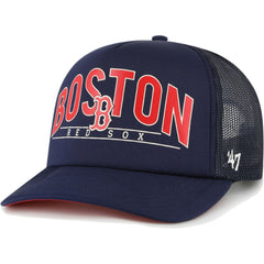 Boston Red Sox '47 Backhaul Foam Trucker Snapback Hat - Navy Hats