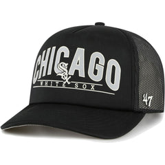 Chicago White Sox '47 Backhaul Foam Trucker Snapback Hat - Black Hats