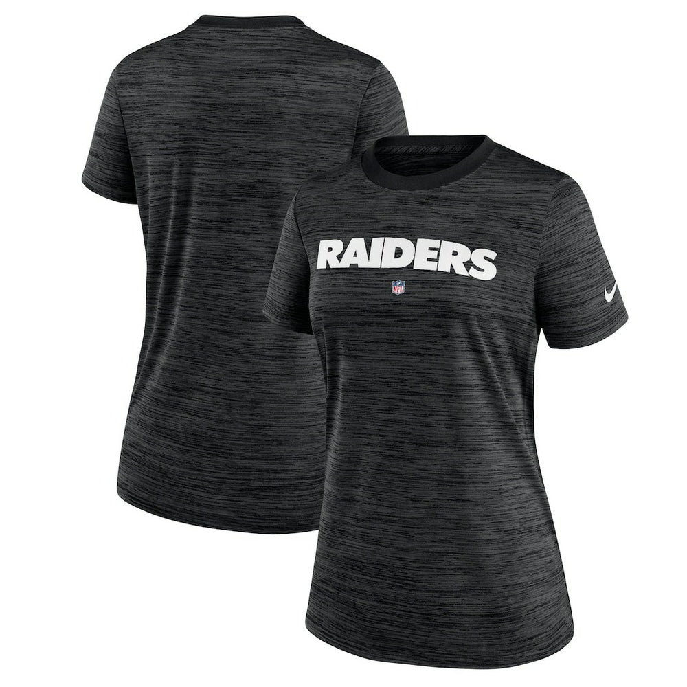 Las Vegas Raiders Women's Sideline Velocity Performance T-Shirt - Black T-shirts