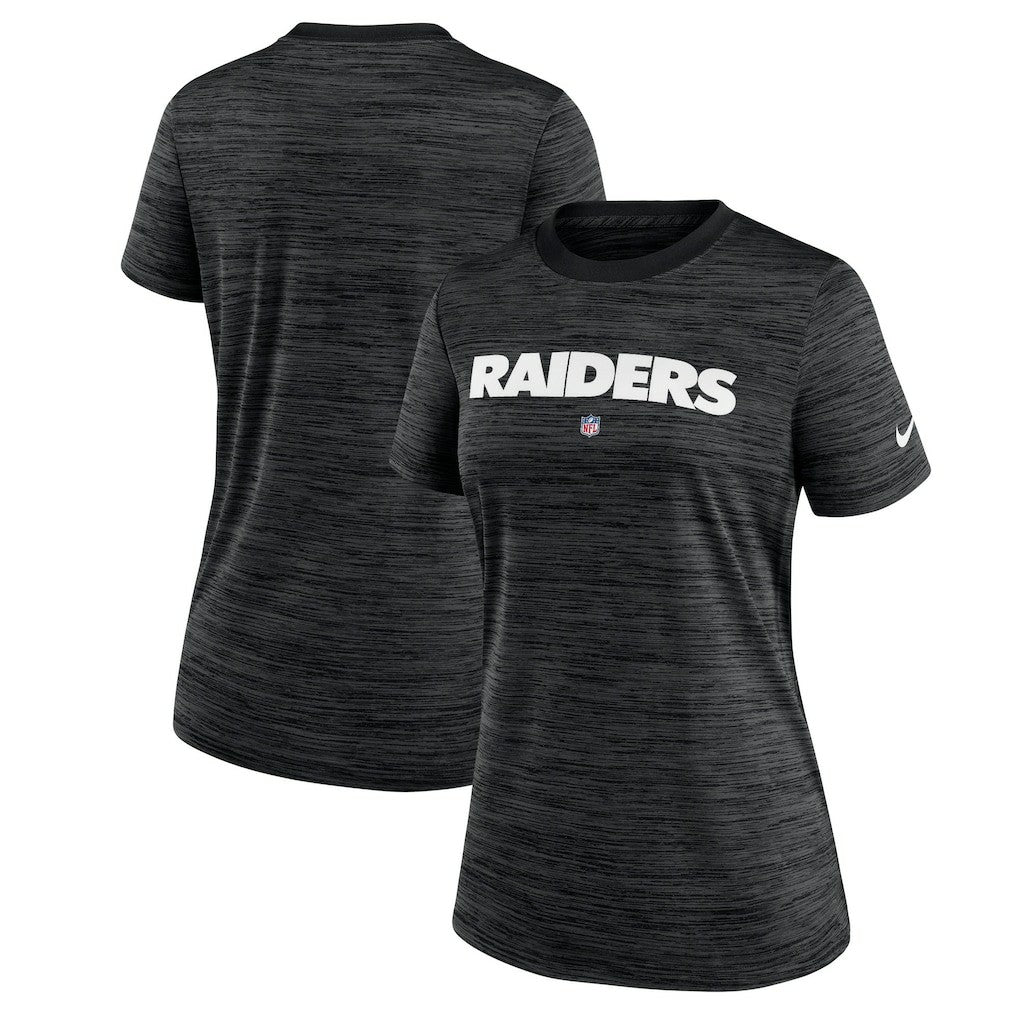 Las Vegas Raiders Women's Sideline Velocity Performance T-Shirt - Black T-shirts