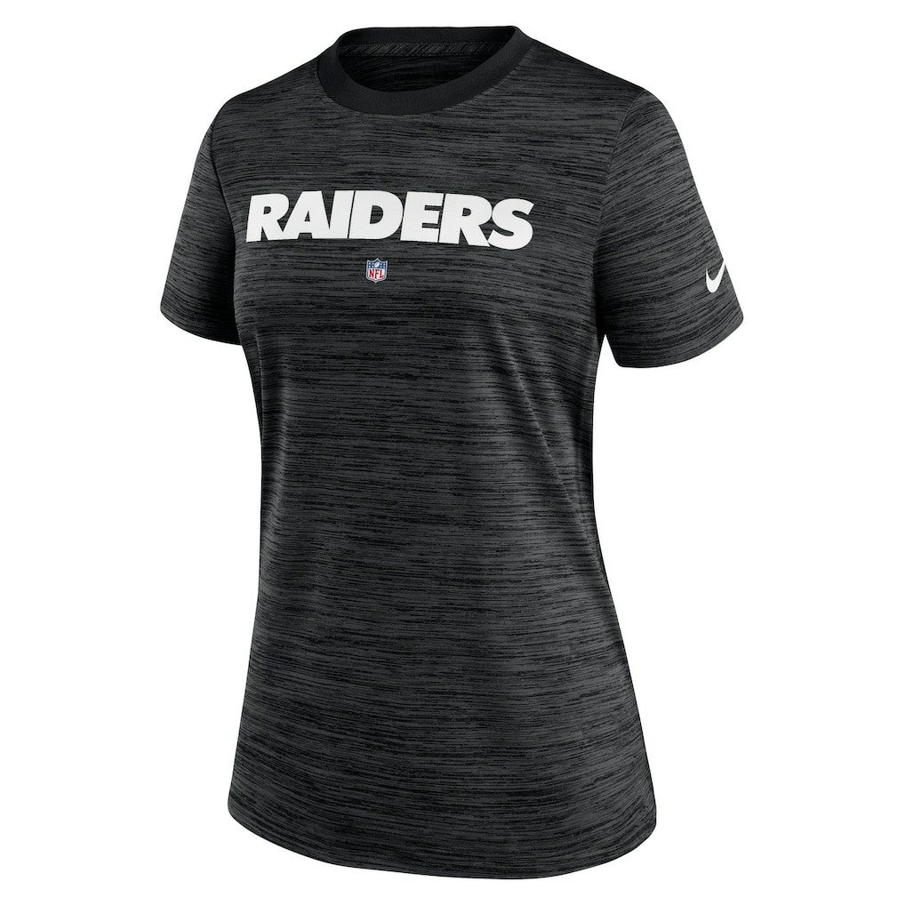 Las Vegas Raiders Women's Sideline Velocity Performance T-Shirt - Black T-shirts