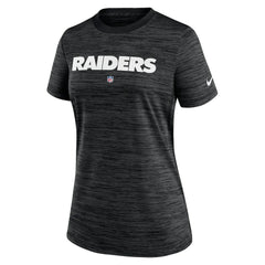 Las Vegas Raiders Women's Sideline Velocity Performance T-Shirt - Black T-shirts