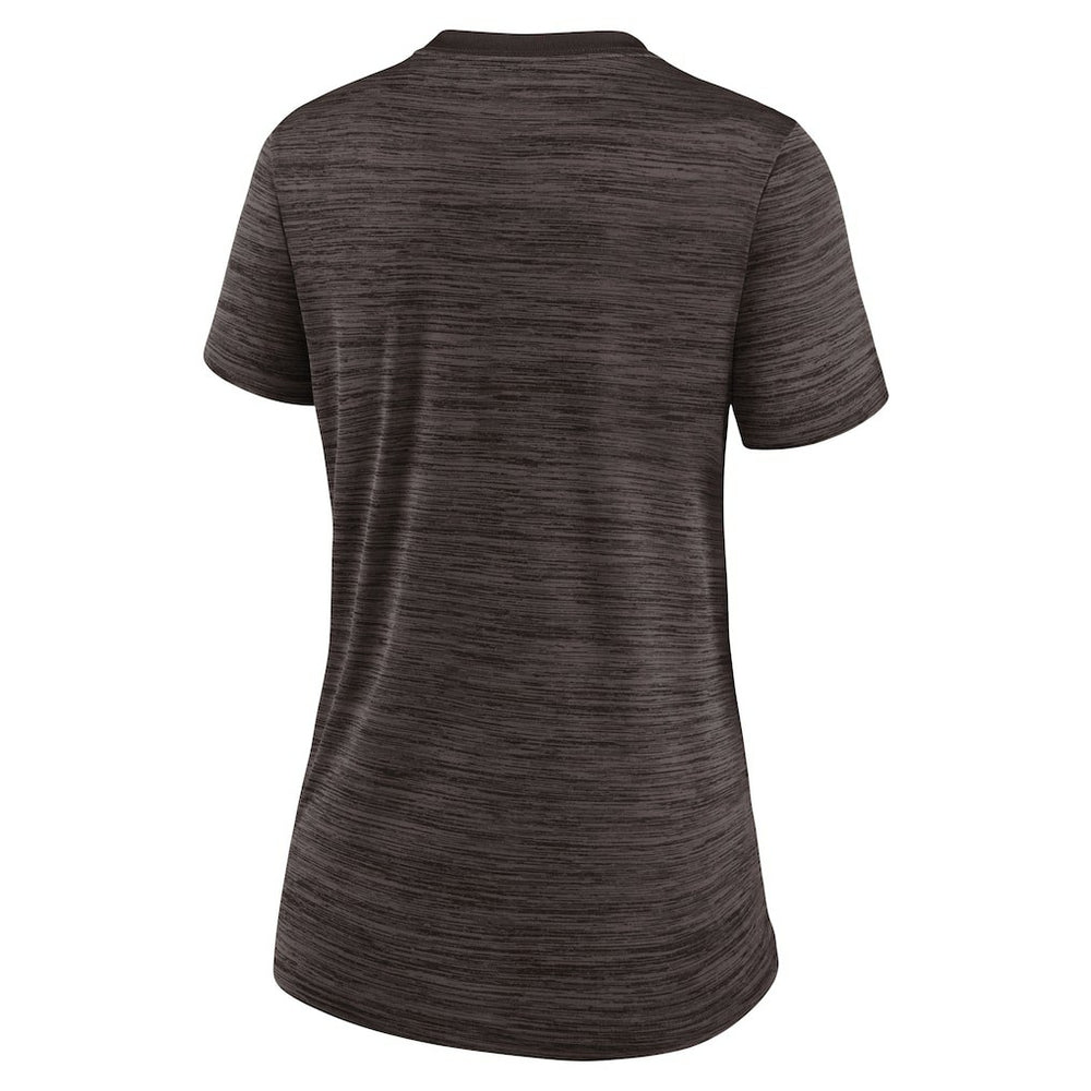 Cleveland Browns Women's Sideline Velocity Performance T-Shirt - Brown T-shirts