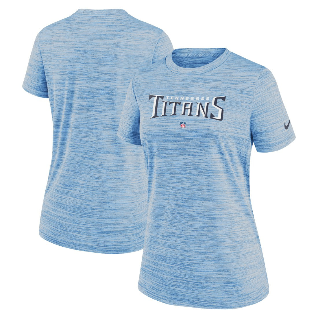 Tennessee Titans Women's Sideline Velocity Performance T-Shirt - Light Blue T-shirts