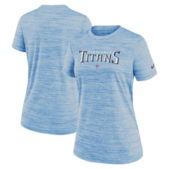 Tennessee Titans Women's Sideline Velocity Performance T-Shirt - Light Blue T-shirts
