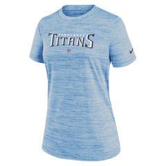 Tennessee Titans Women's Sideline Velocity Performance T-Shirt - Light Blue T-shirts