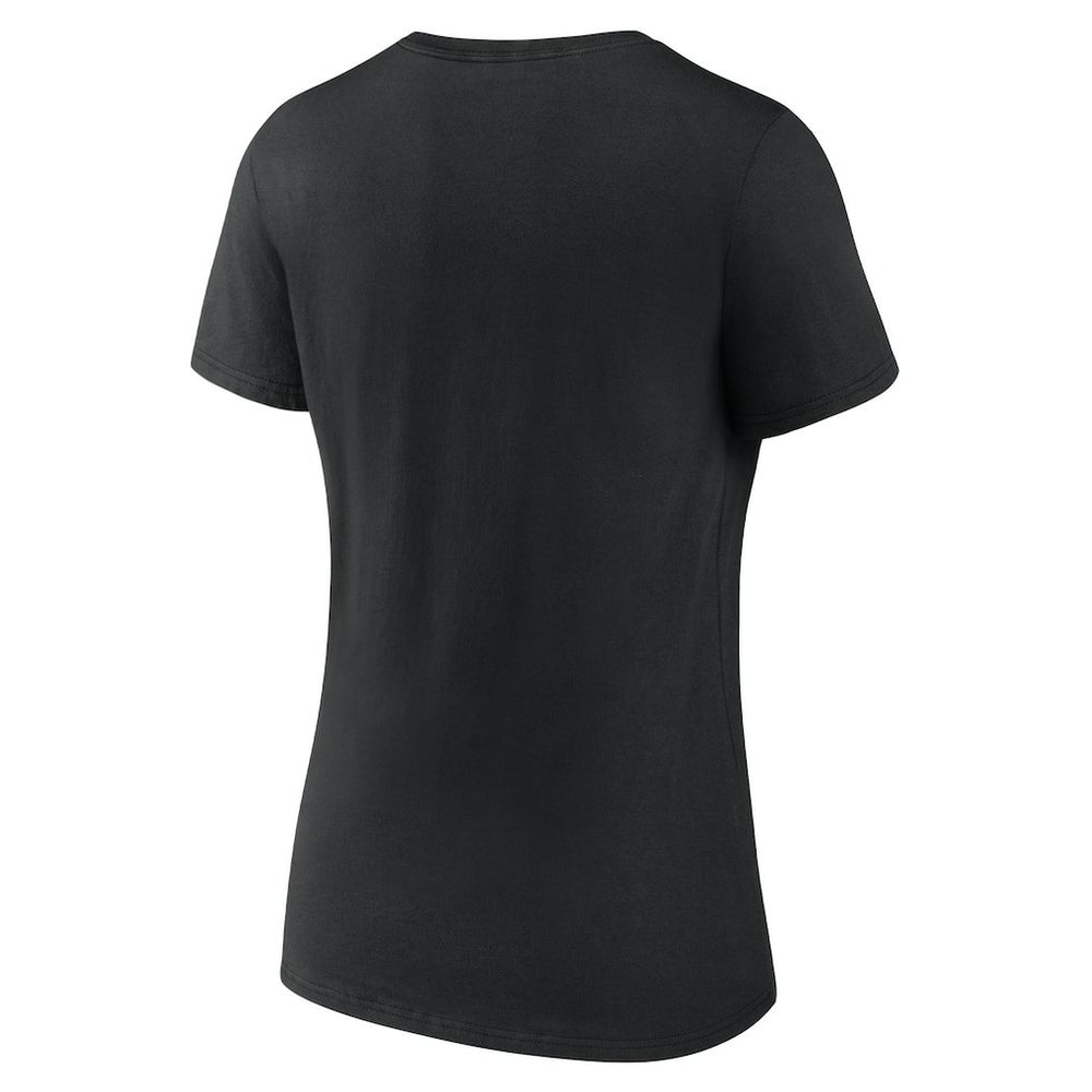 New Orleans Saints Women's Shine Time V-Neck T-Shirt - Black T-shirts