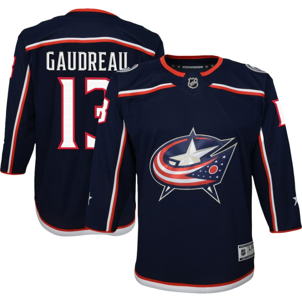 Johnny Gaudreau Columbus Blue Jackets Youth 2022/23 Premier Player Jersey - Navy | US 5017483