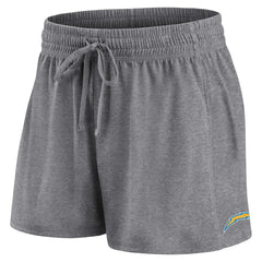 Los Angeles Chargers Women's Script T-Shirt & Shorts Lounge Set - Powder Blue/Heather Charcoal T-shirts