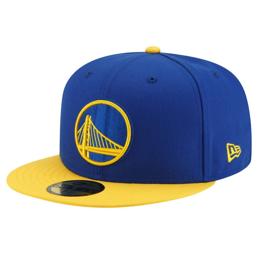 Golden State Warriors 2-Tone 59FIFTY Fitted Hat Royal/Gold - New Era