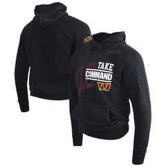 Take Command Washington Commanders DC PROPER Unisex Mineral Wash Vintage Pullover Hoodie - Black Hoodies