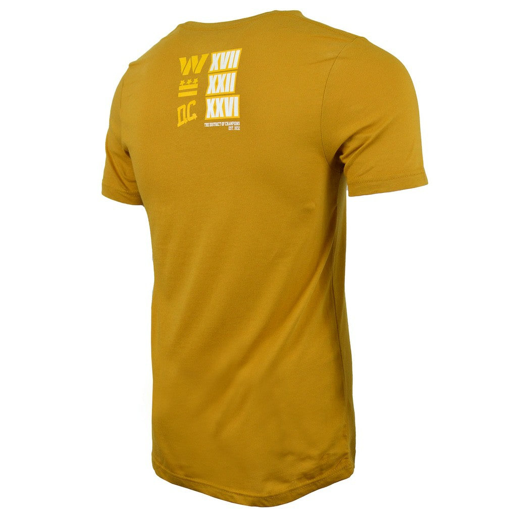 Washington Commanders DC PROPER District of Champions T-Shirt - Gold T-shirts