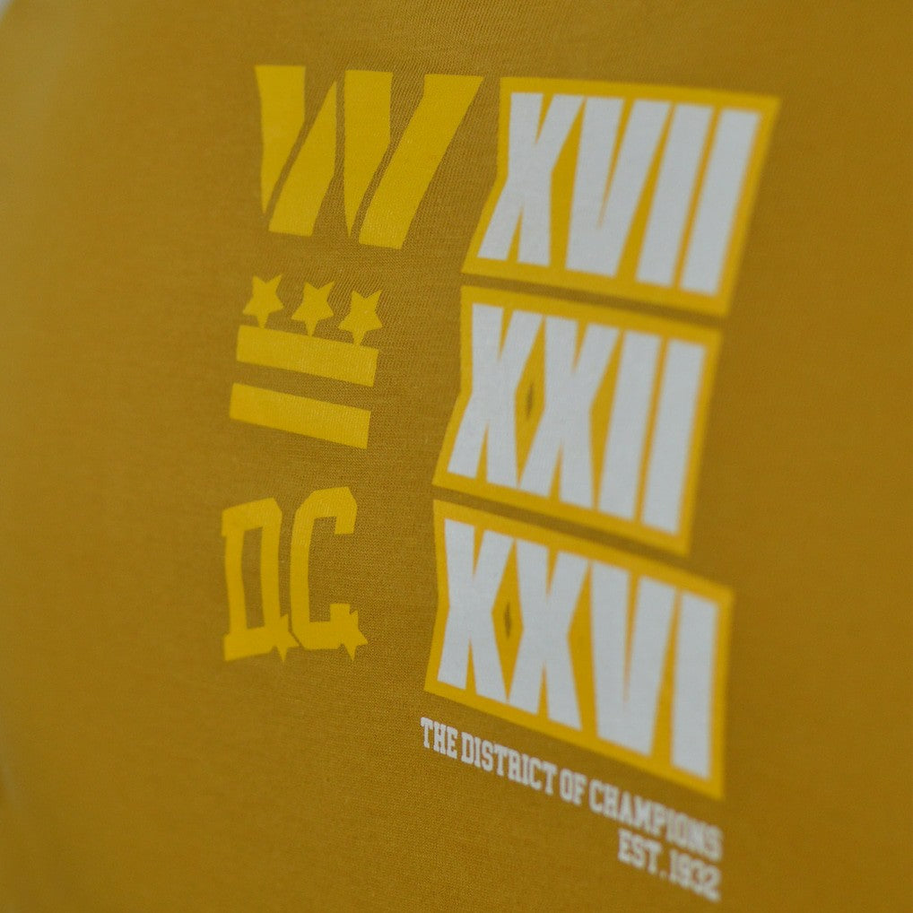Washington Commanders DC PROPER District of Champions T-Shirt - Gold T-shirts