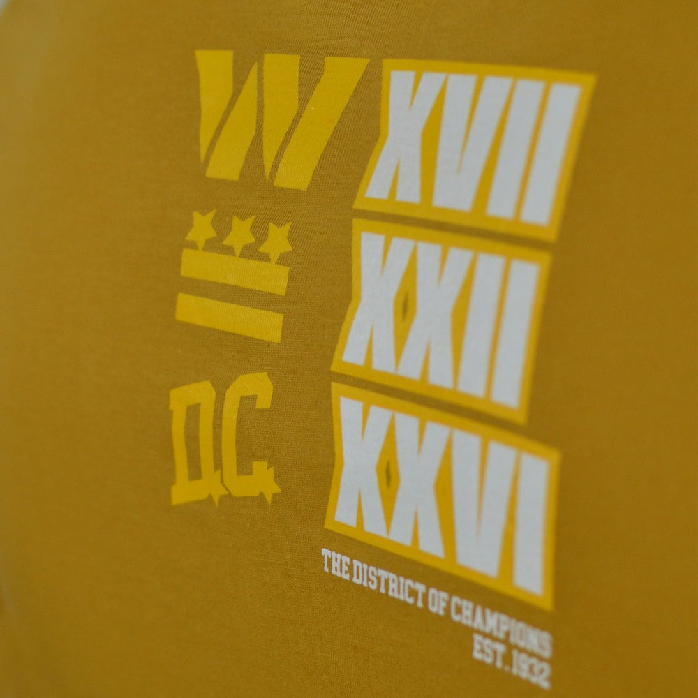 Washington Commanders DC PROPER District of Champions T-Shirt - Gold T-shirts