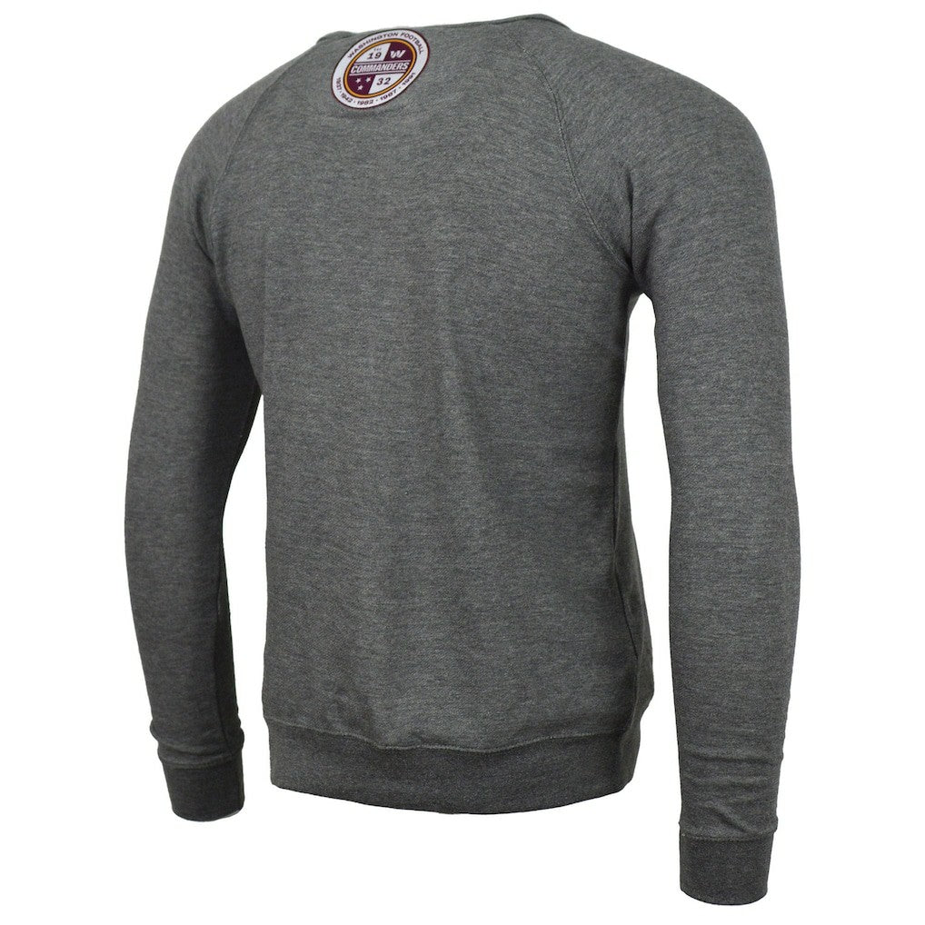 Washington Commanders DC PROPER Signature Raglan Vintage Pullover Sweatshirt - Heather Gray Pullover