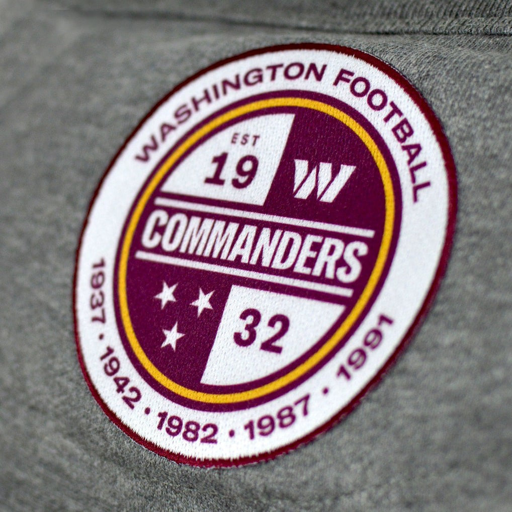 Washington Commanders DC PROPER Signature Raglan Vintage Pullover Sweatshirt - Heather Gray Pullover