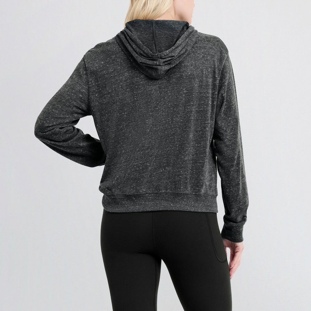 Las Vegas Raiders Women's Gym Vintage Lightweight Pullover Hoodie - Black Hoodies