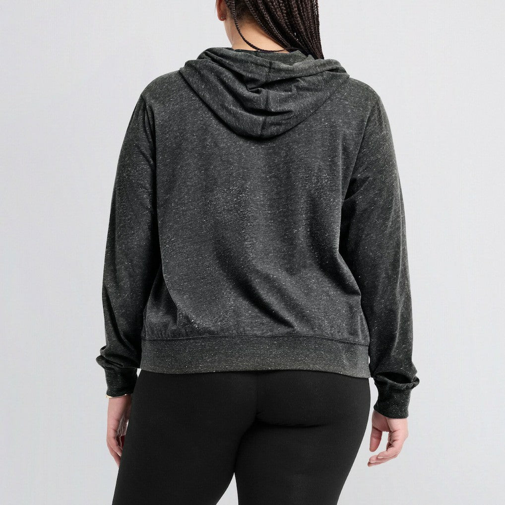 Las Vegas Raiders Women's Gym Vintage Lightweight Pullover Hoodie - Black Hoodies