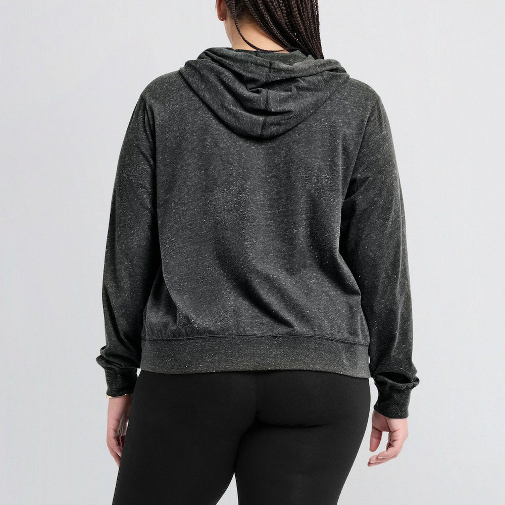 Las Vegas Raiders Women's Gym Vintage Lightweight Pullover Hoodie - Black Hoodies