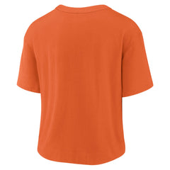 Denver Broncos Women's High Hip Fashion T-Shirt - Orange/Navy T-shirts