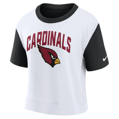 Arizona Cardinals Women's High Hip Fashion T-Shirt - Black/White T-shirts