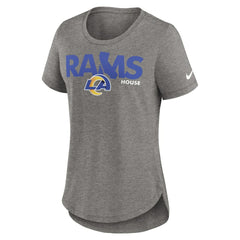 Los Angeles Rams Women's Local Fashion Tri-Blend T-Shirt - Heather Charcoal T-shirts
