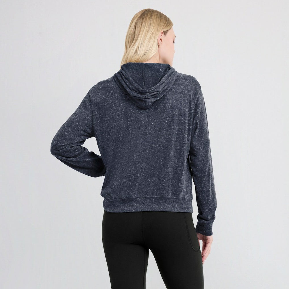 New England Patriots Women's Plus Size Gym Vintage Pullover Hoodie - Navy Hoodies