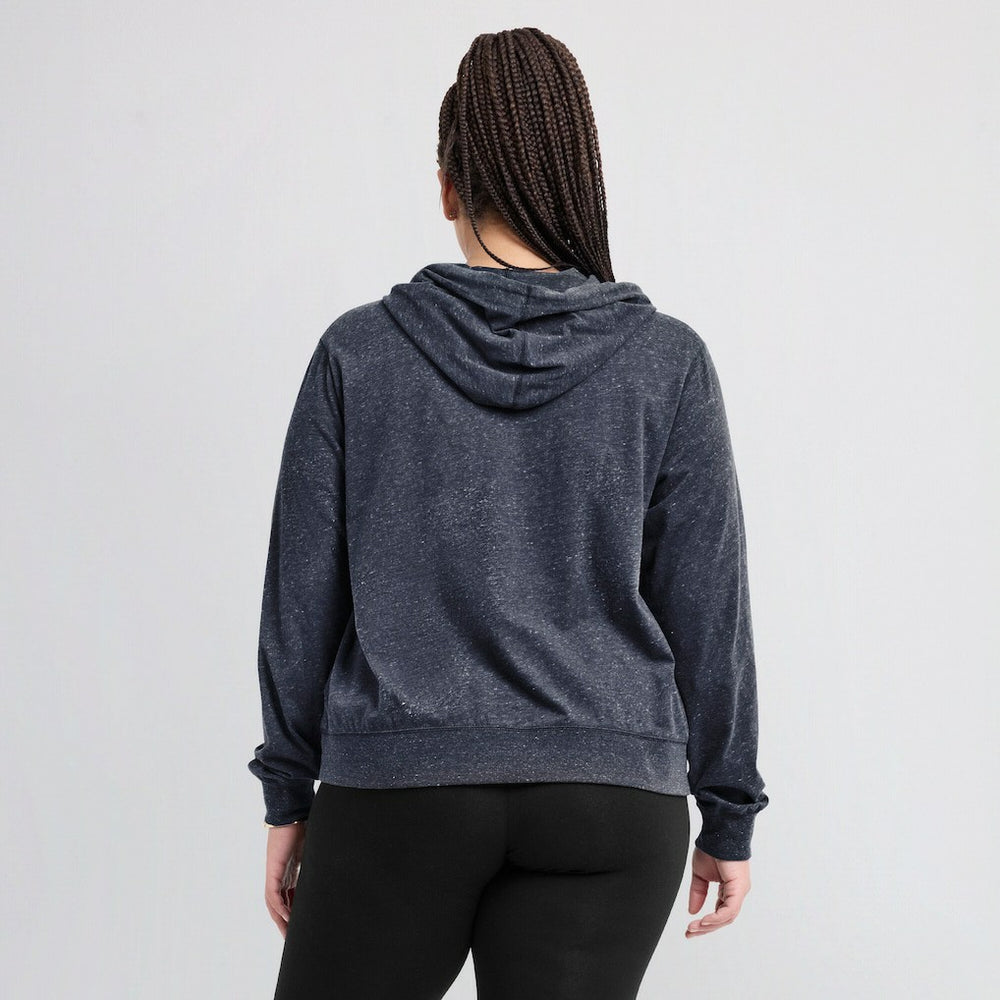 New England Patriots Women's Plus Size Gym Vintage Pullover Hoodie - Navy Hoodies