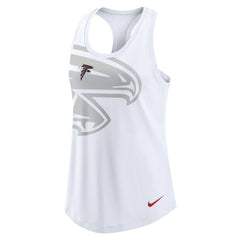 Atlanta Falcons Women's Tri-Blend Scoop Neck Racerback Tank Top - White Tops