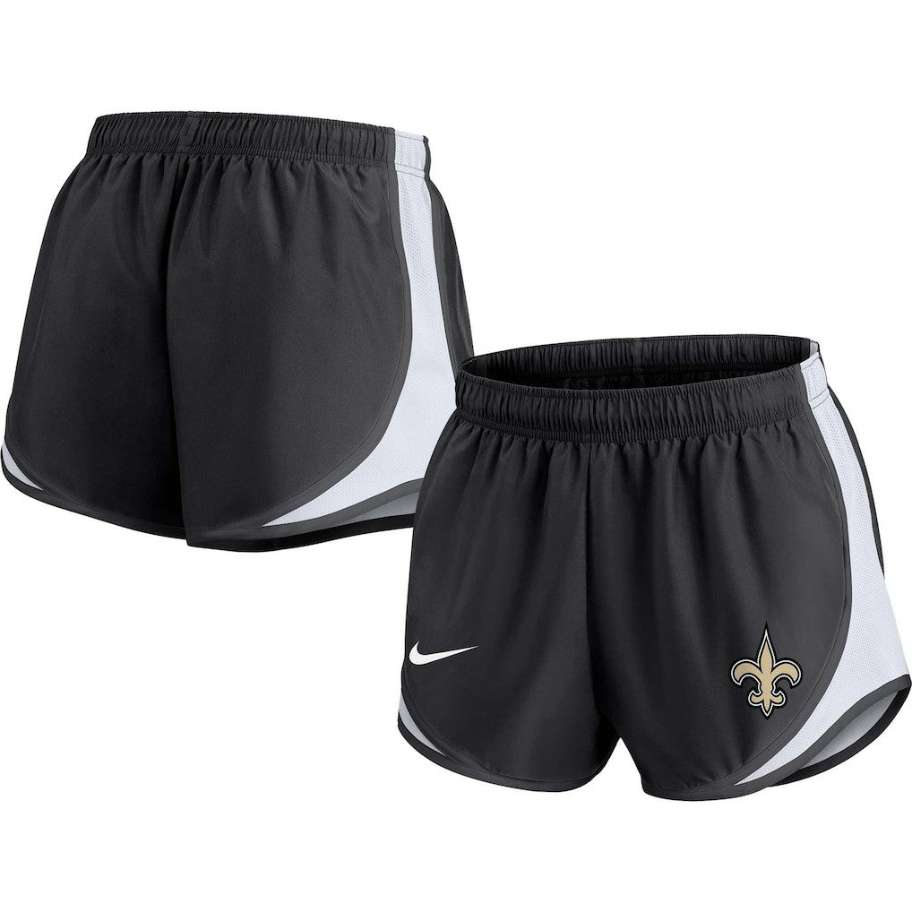 New Orleans Saints Women's Plus Size Tempo Shorts - Black Shorts